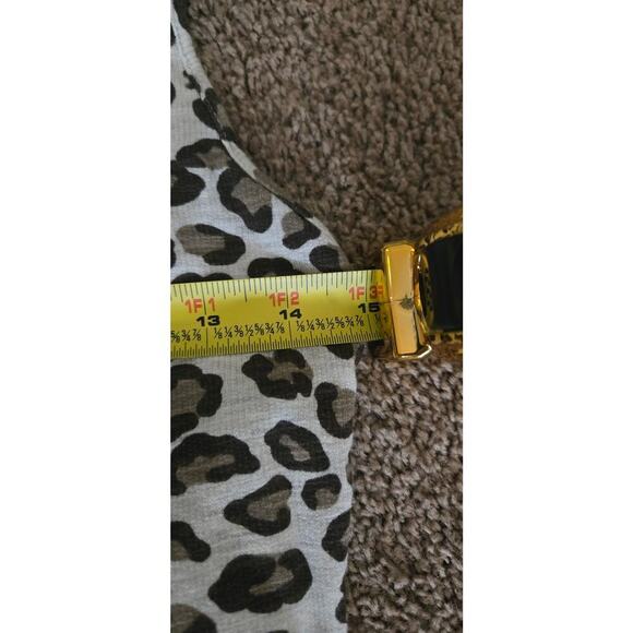 Monrow Anthropologie Leopard One Piece Jumper Size Medium - Picture 8 of 9